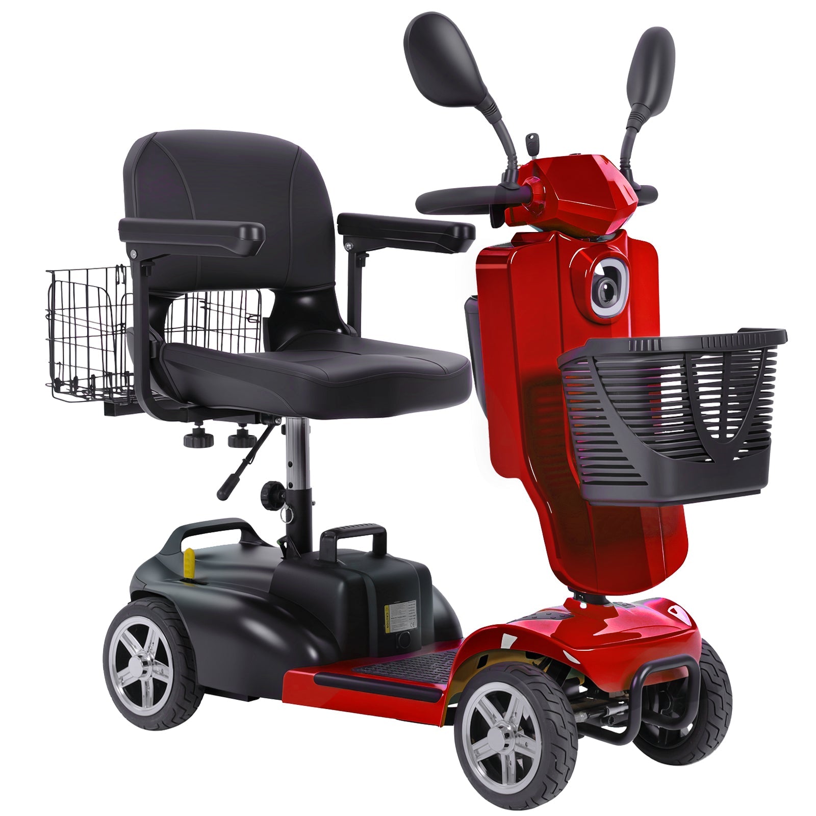 Mobigogo MS02 Pro Foldable Mobility Scooter for Seniors – 30-Mile Range | Multi-Storage Design