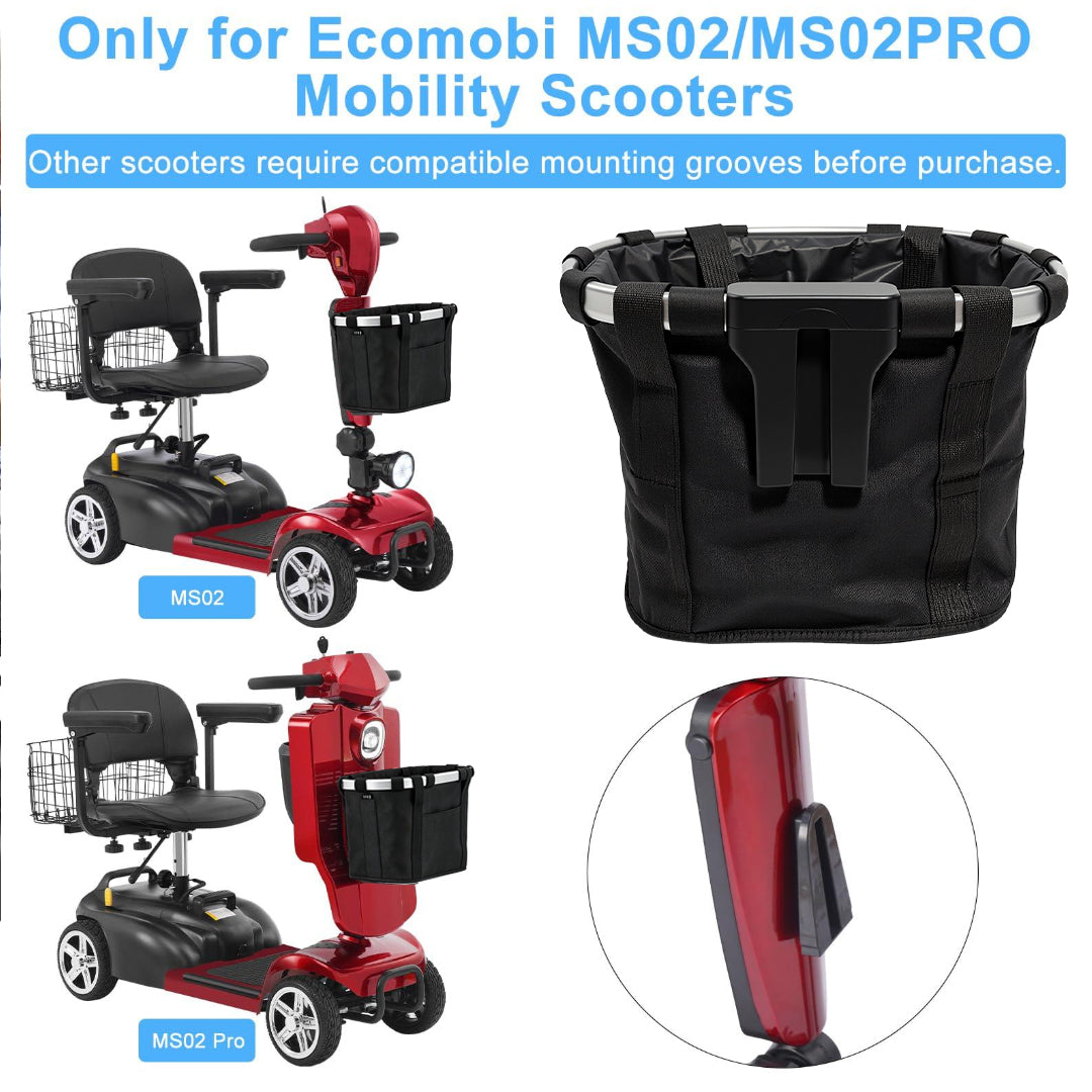Mobigogo™ Front Basket for MS02 & MS02PRO Mobility Scooters | 25LBS Capacity