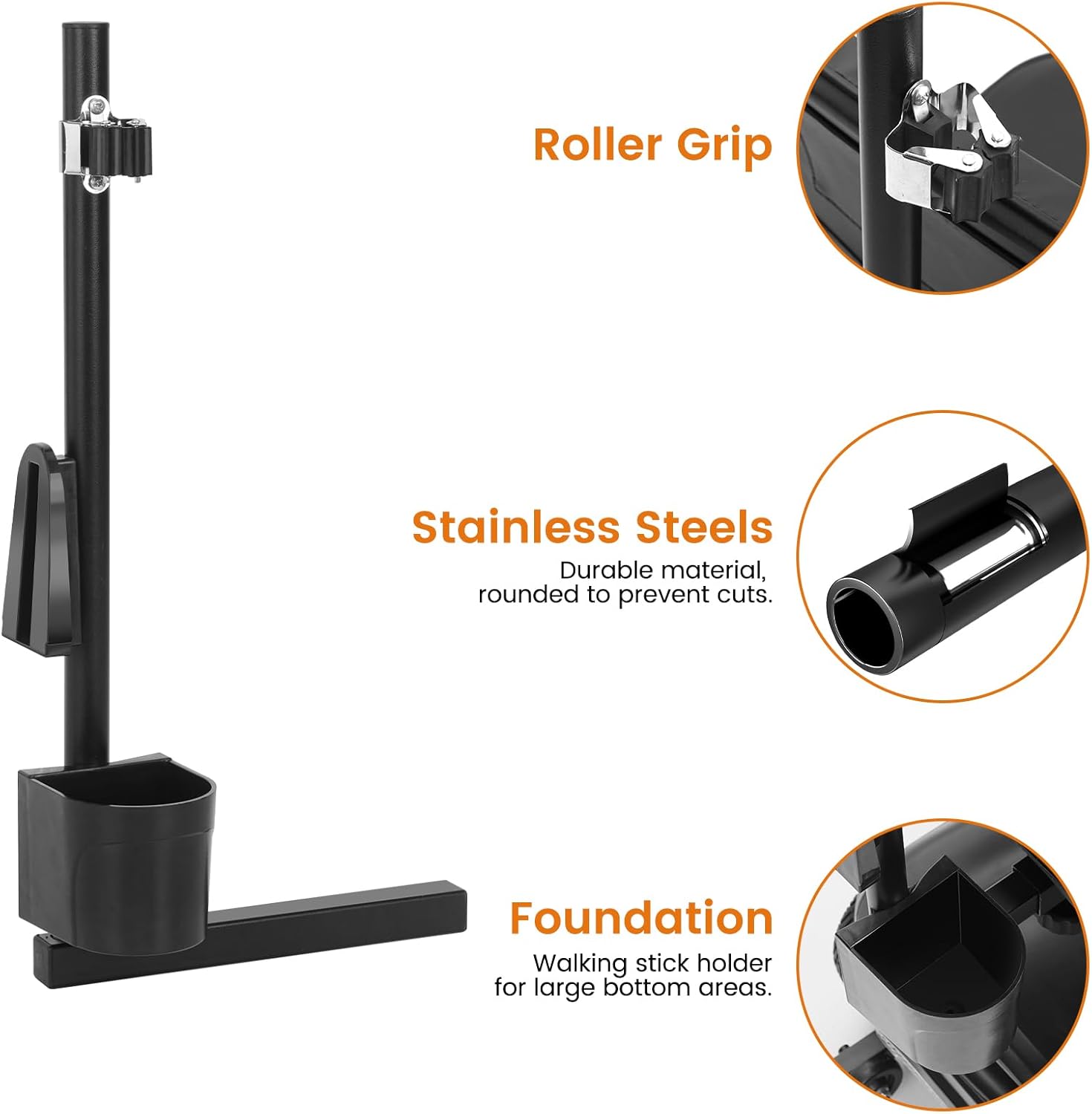 Mobigogo Mobility Scooter Crutch & Cane Holder – Fits MS02 & MS02 PRO Models
