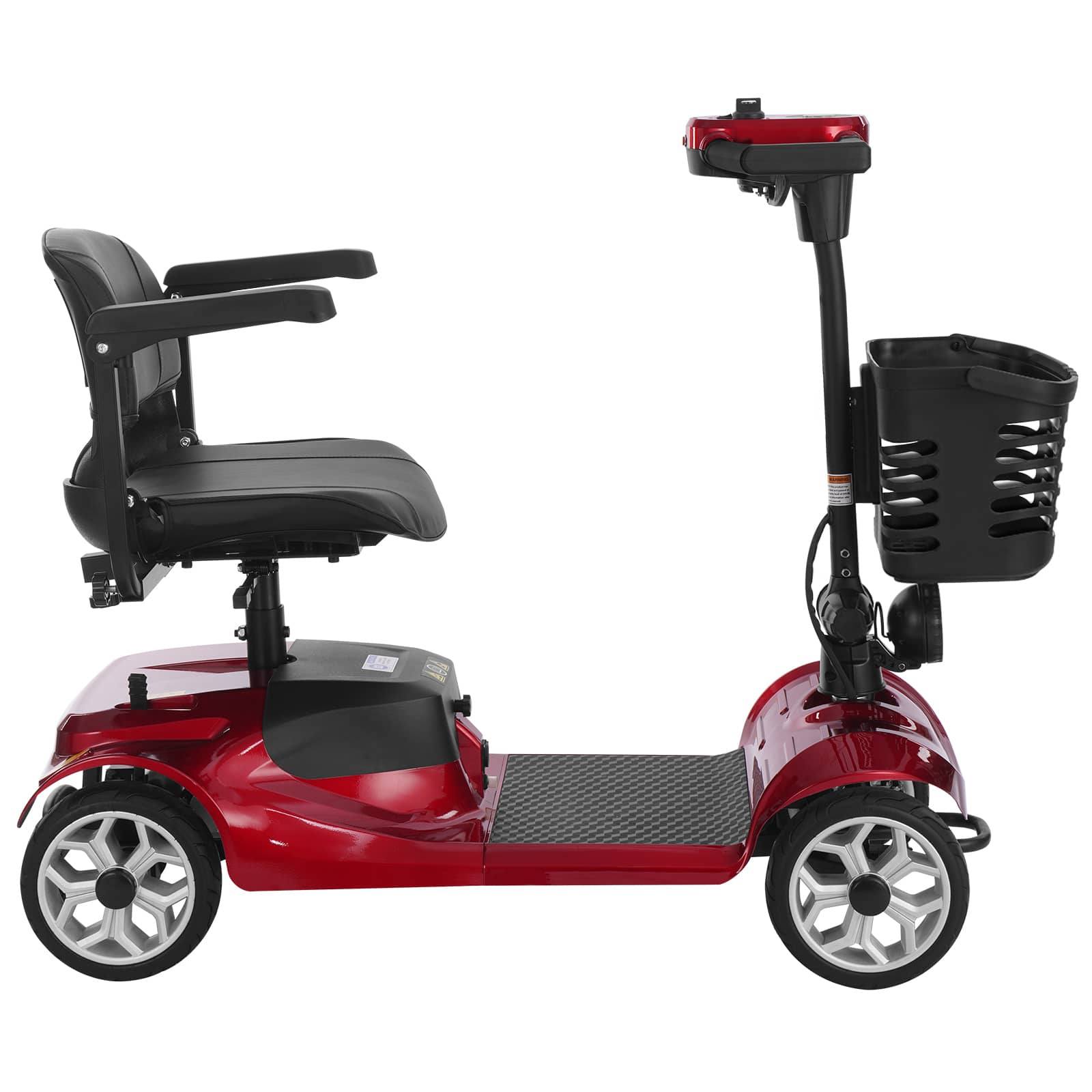 Mobigogo MS01 4-Wheel Foldable Mobility Scooter for Seniors – 15-Mile Range | 300 lbs Capacity