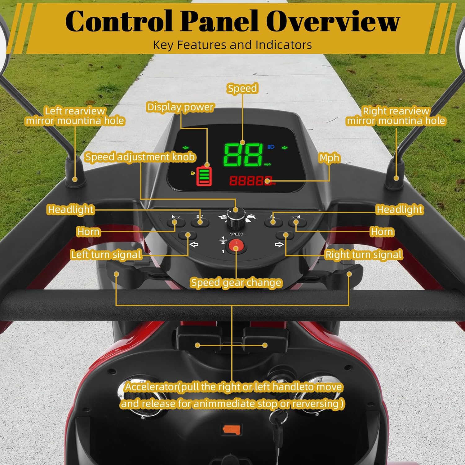Mobigogo MS02 MAX Heavy-Duty Mobility Scooter for Seniors – 32-Mile Range | 500 lbs Capacity