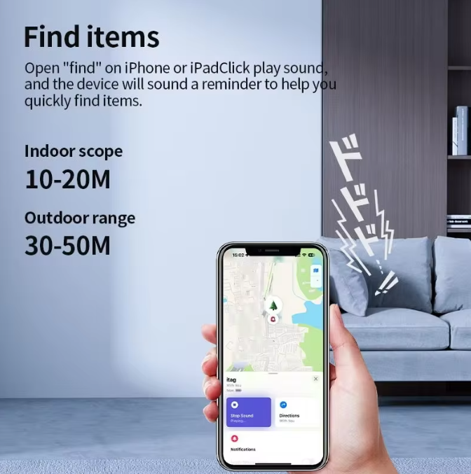 Mobigogo™ Smart Location Tracker for IOS and Android Devices Tag Work With Google Find Hub App Positioning Key Finder for Xiaomi Samsung Motorola