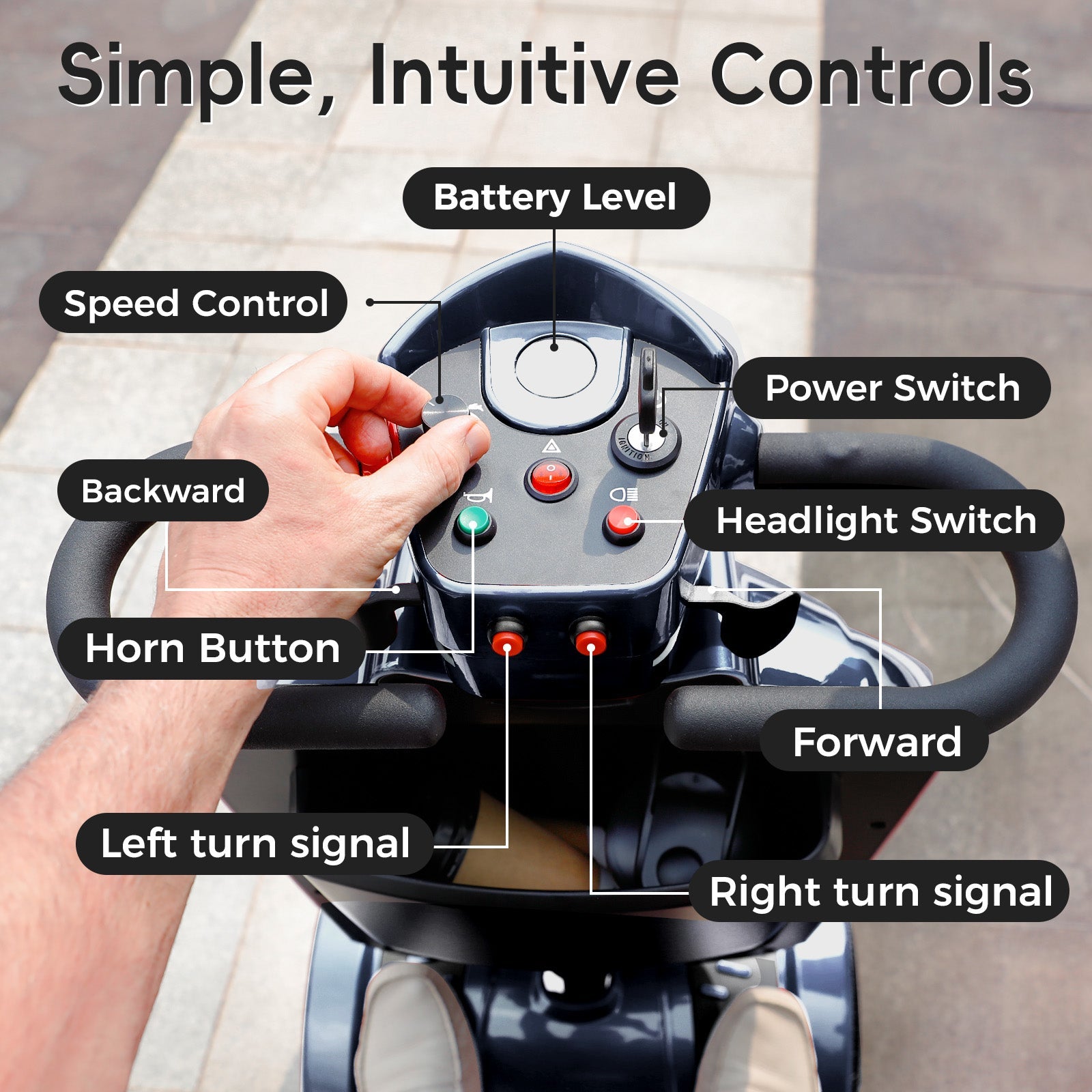 [In Production – Pre-Order Now] Mobigogo MS02 Plus Heavy-Duty Mobility Scooter for Seniors – 16/26-Mile Range | 400 lbs Capacity