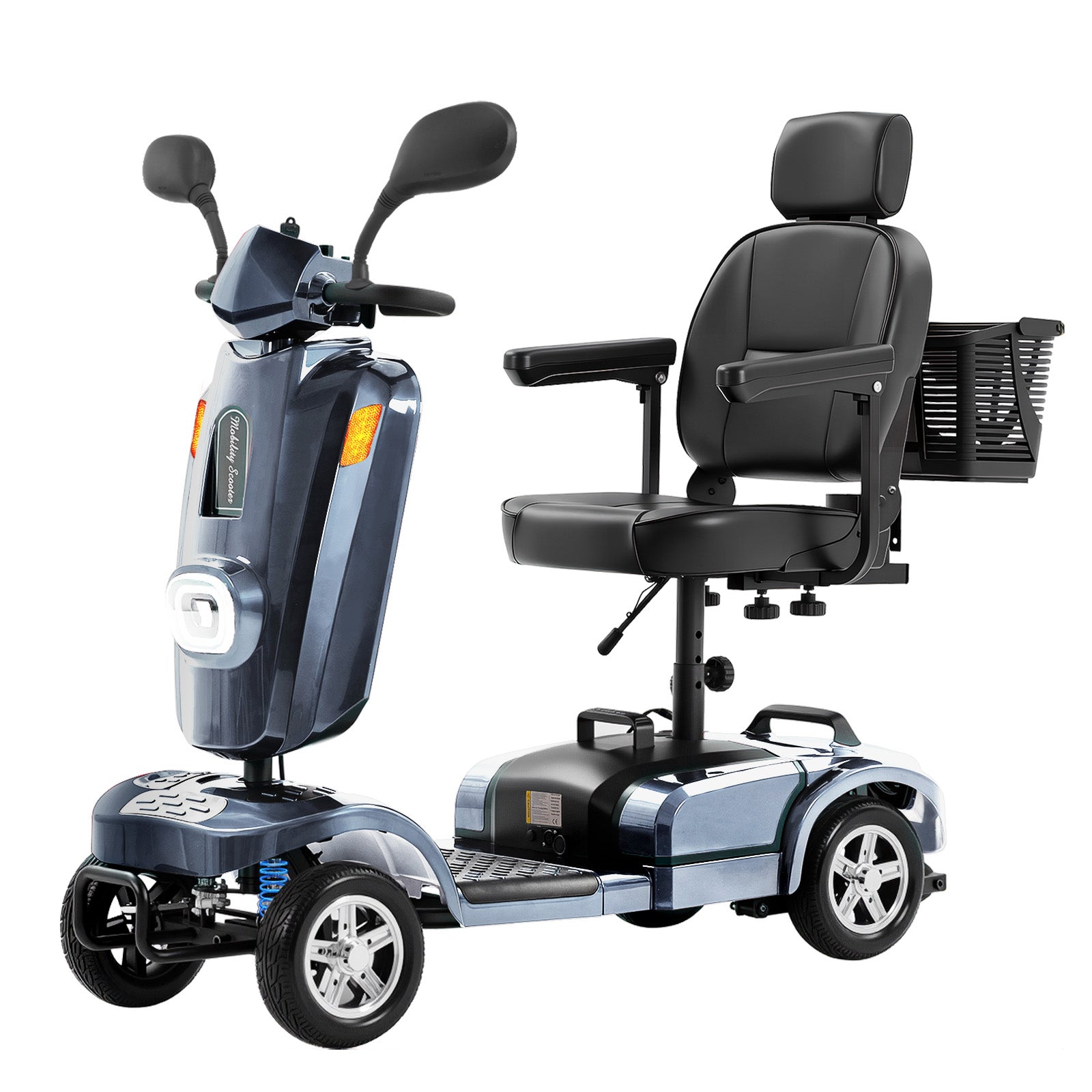 [In Production – Pre-Order Now] Mobigogo MS02 Plus Heavy-Duty Mobility Scooter for Seniors – 16/26-Mile Range | 400 lbs Capacity