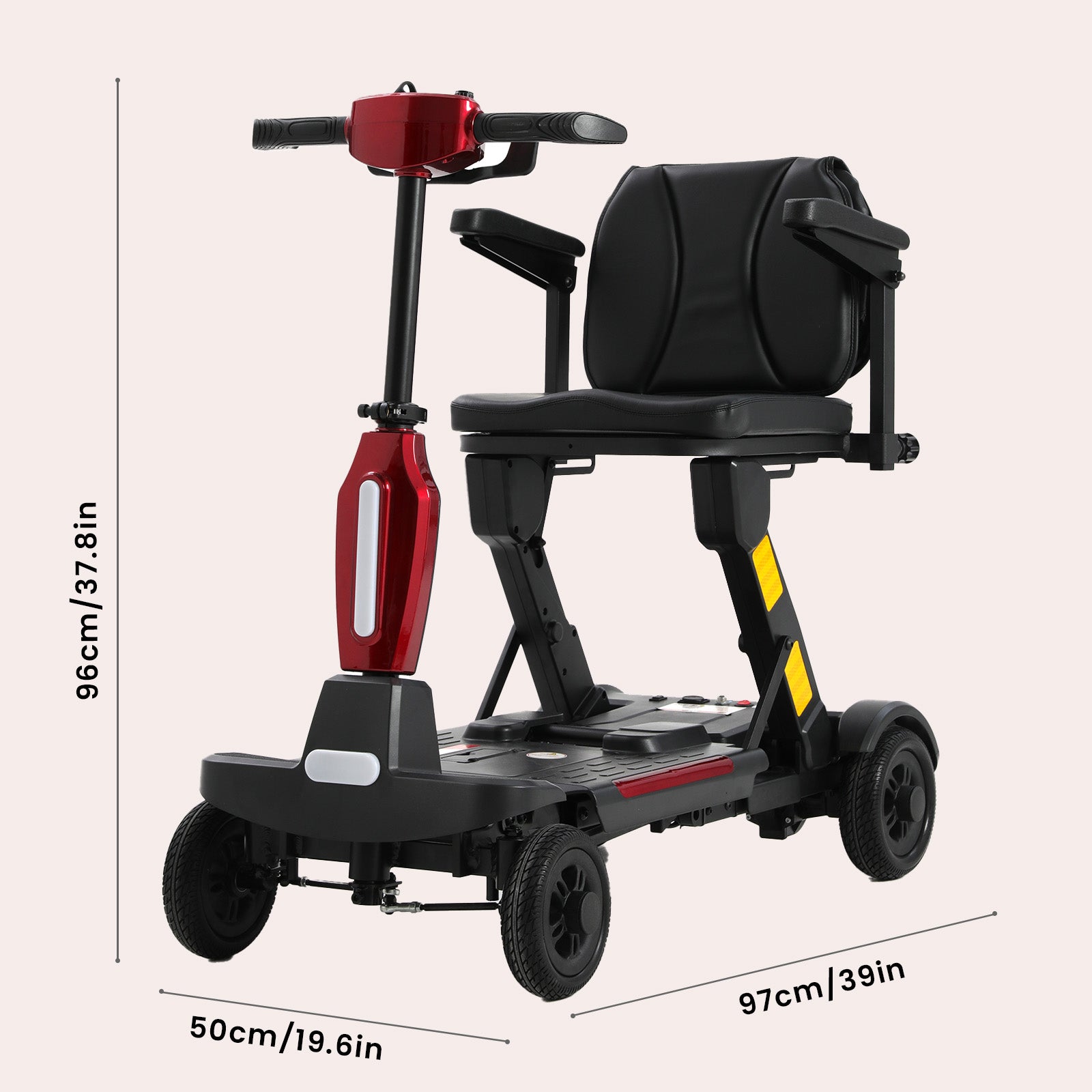 Mobigogo™ MS02 F Foldable Mobility Scooter for Seniors – 15/20/30-Mile Range | 330 lbs Capacity