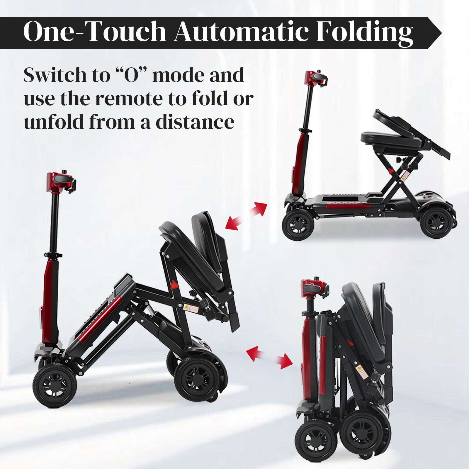 [In Production – Pre-Order Now] Mobigogo MS02-F Ultra Automatic Folding Mobility Scooter for Seniors – 15-Mile Range | 330 lbs Capacity | Airline Approved
