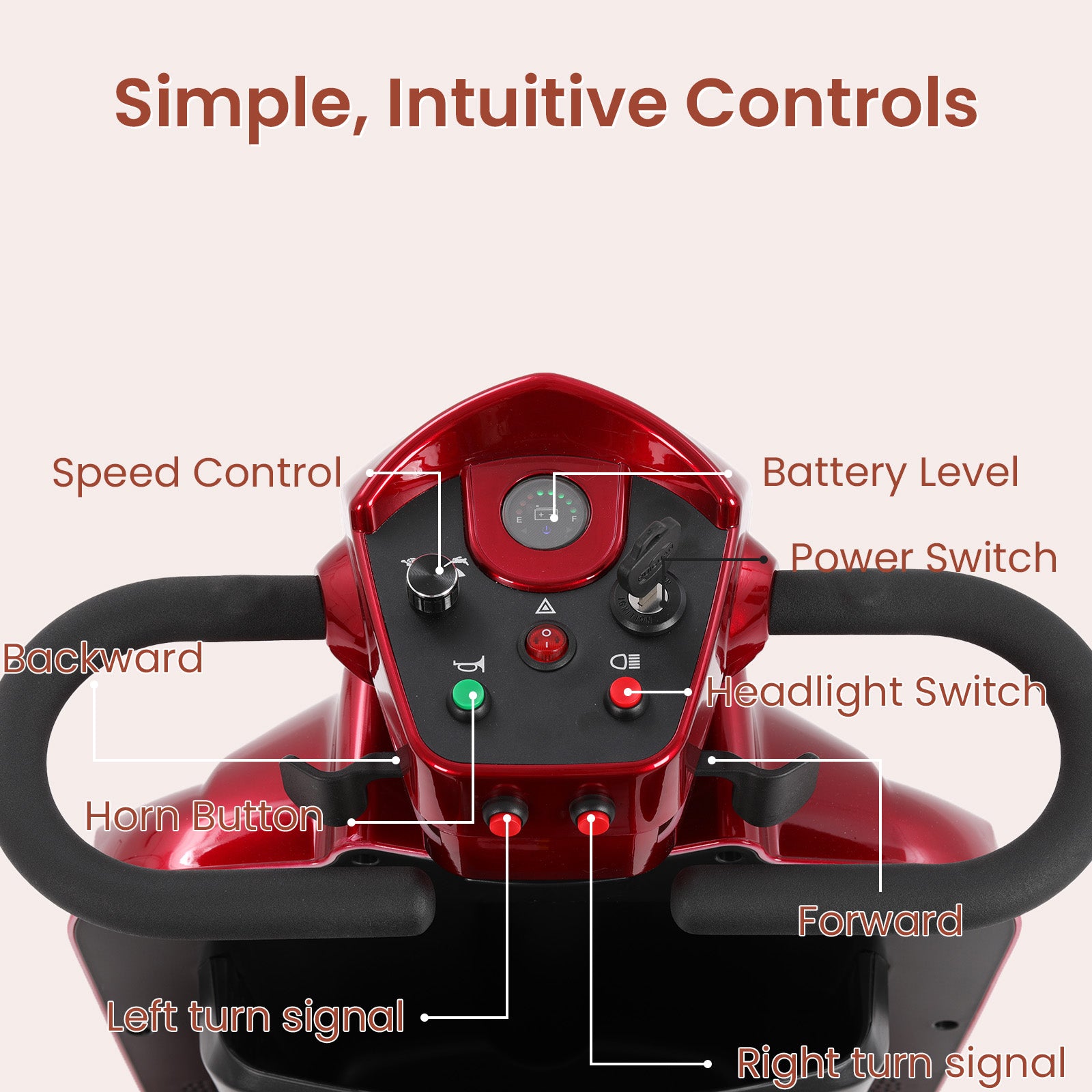 Mobigogo™ MS02 Plus Heavy-Duty Mobility Scooter for Seniors – 16/26-Mile Range | 400 lbs Capacity