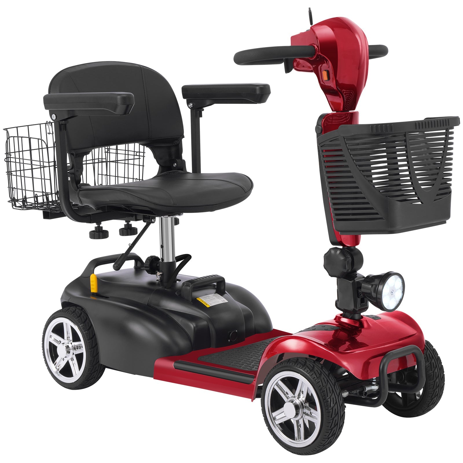 Mobigogo MS02 4-Wheel Mobility Scooter for Seniors – Lightweight & Compact, Up to 15 Mi Range