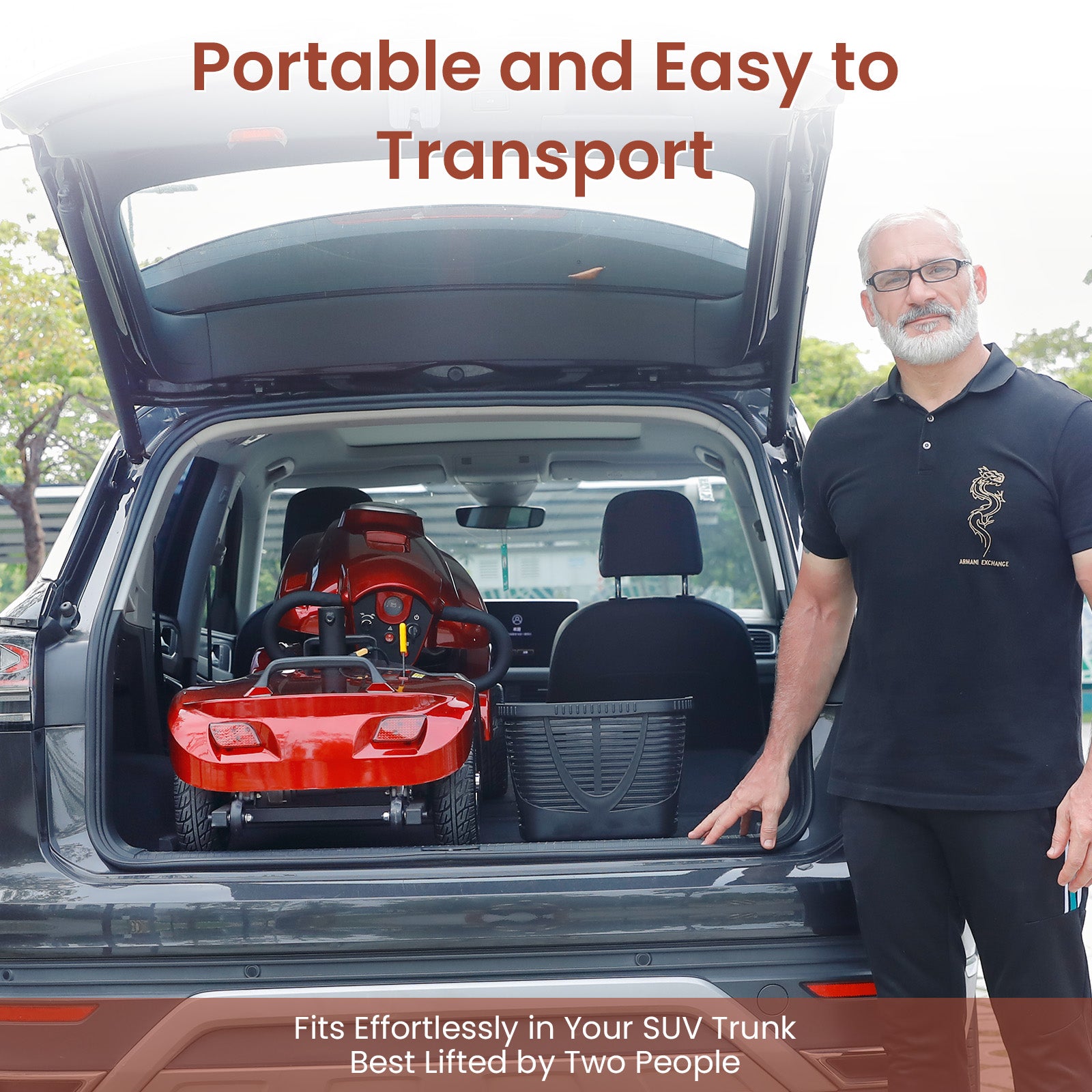 Mobigogo™ MS02 Plus Heavy-Duty Mobility Scooter for Seniors – 16/26-Mile Range | 400 lbs Capacity