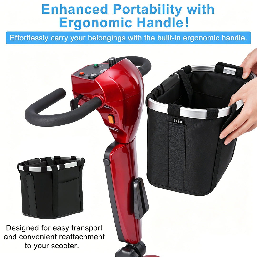 Mobigogo™ Front Basket for MS02 & MS02PRO Mobility Scooters | 25LBS Capacity