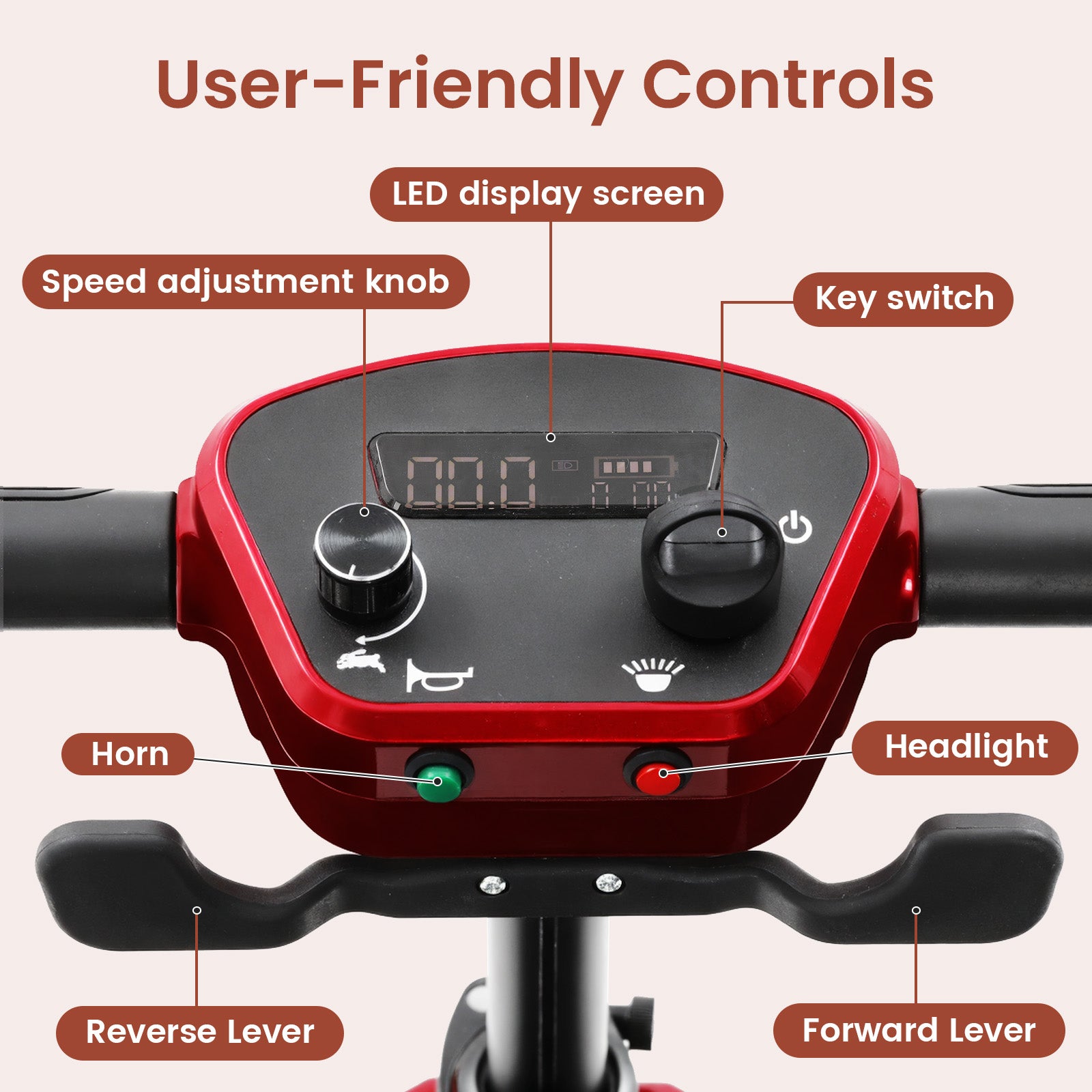 Mobigogo™ MS02-F Ultra Automatic Folding Mobility Scooter for Seniors – 15-Mile Range | 330 lbs Capacity | Airline Approved