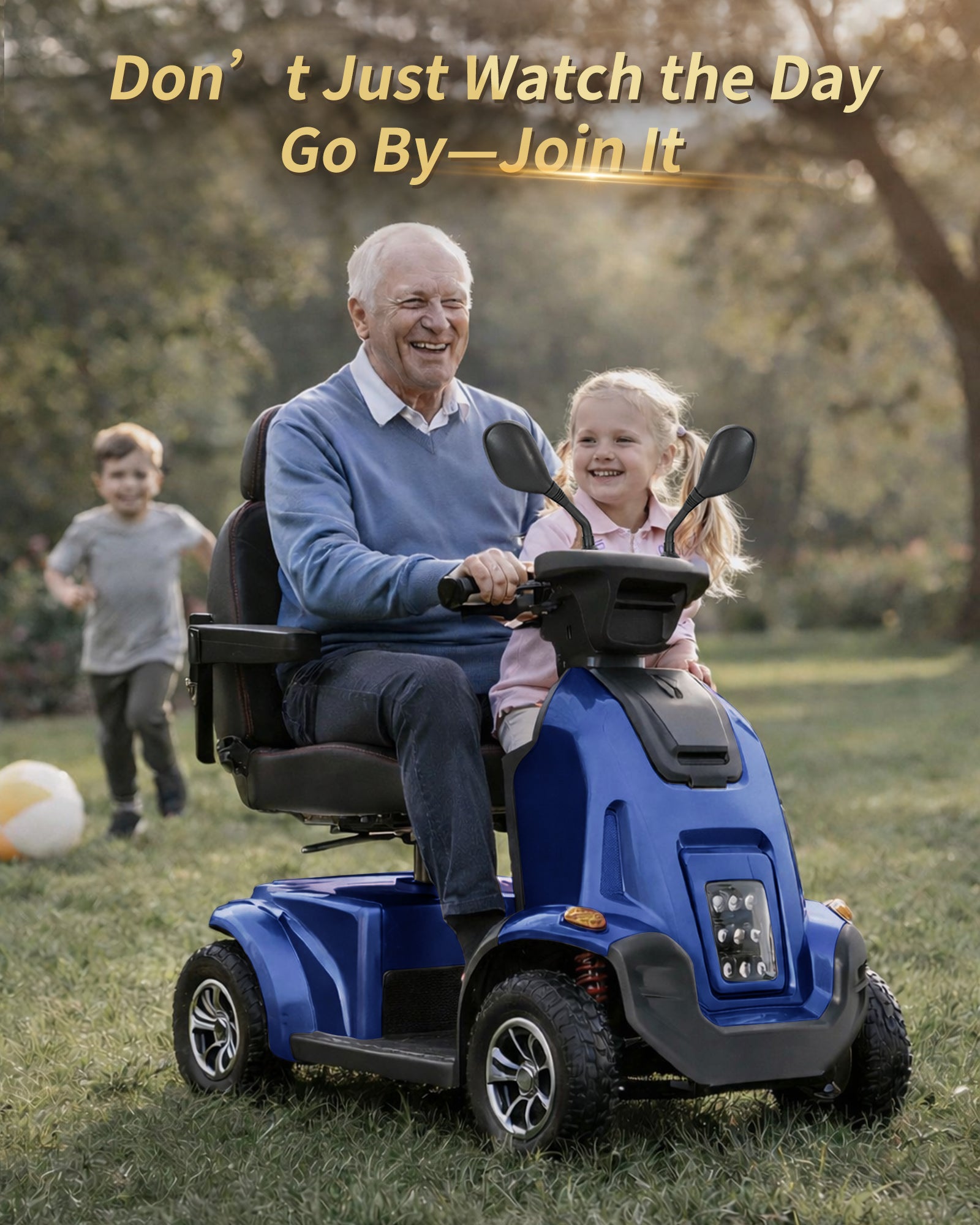 Mobigogo MS03 MAX Heavy-Duty Mobility Scooter for Seniors – 32-Mile Range | 550 lbs Capacity