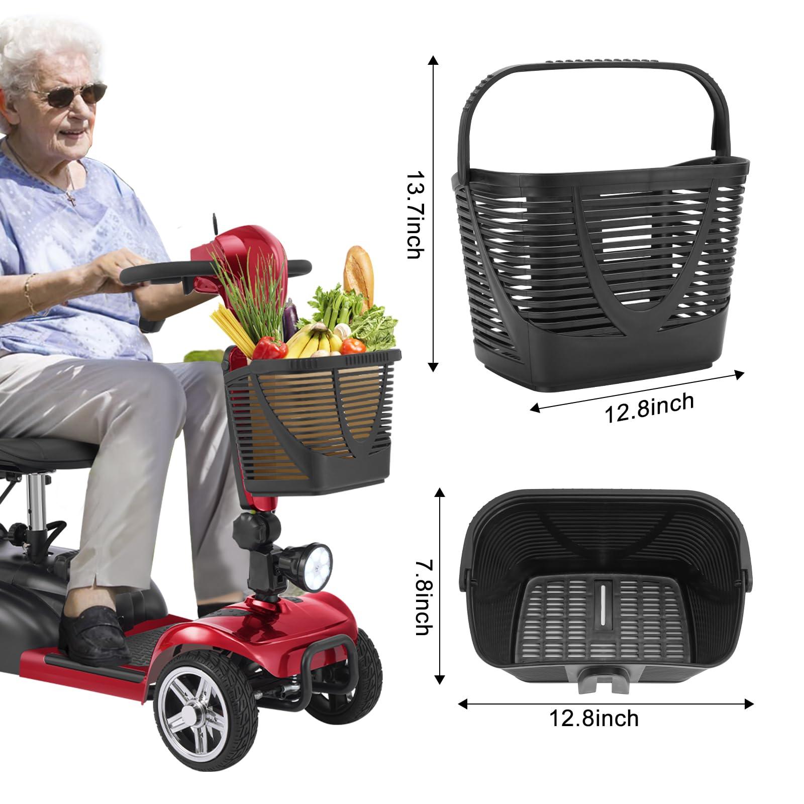 Mobigogo Front Basket for MS02 & MS02PRO Mobility Scooters | 25LBS Capacity
