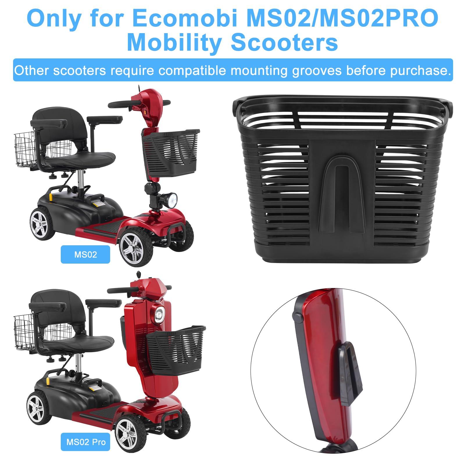 Mobigogo Front Basket for MS02 & MS02PRO Mobility Scooters | 25LBS Capacity