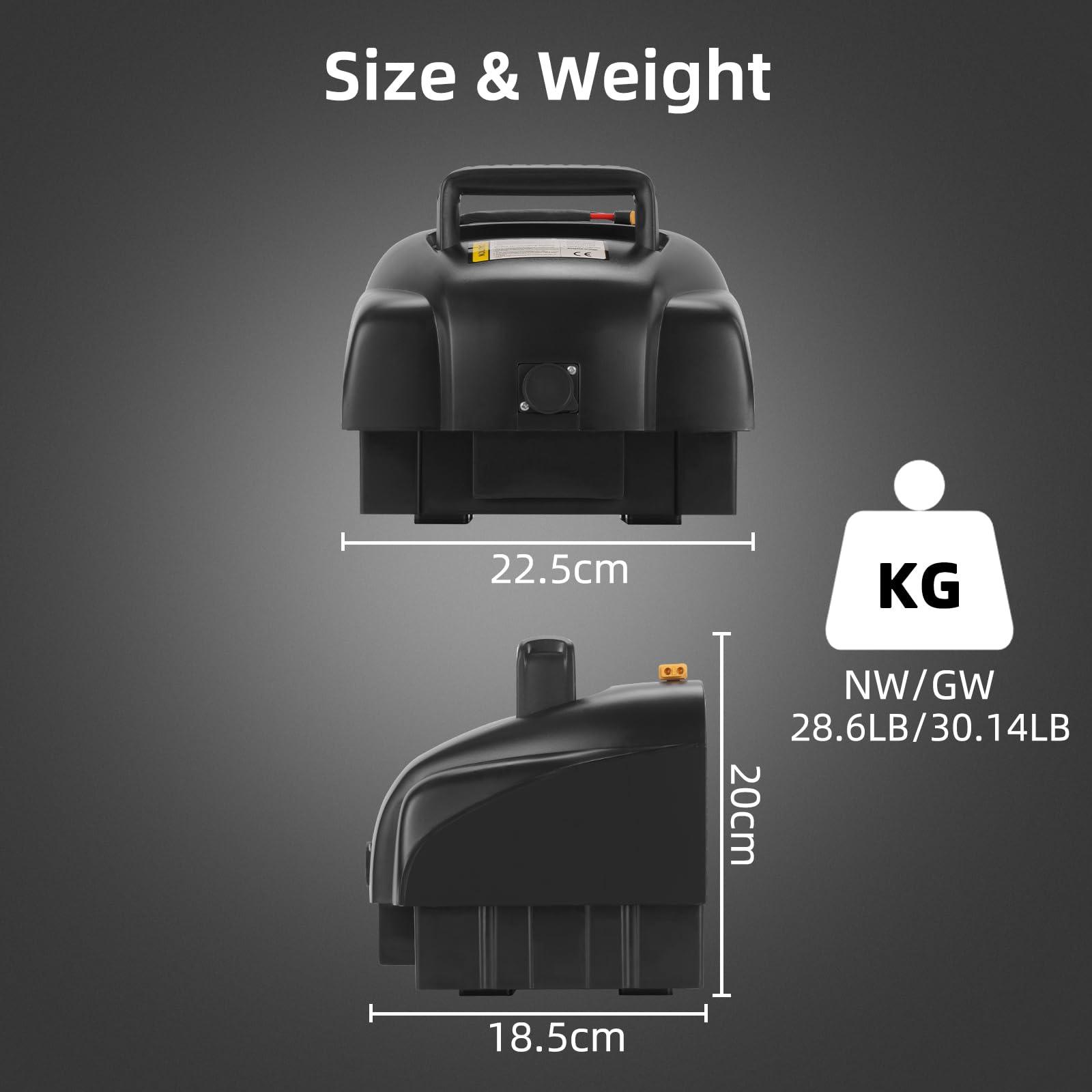 Mobigogo 25Ah Replacement Battery for MS02 & MS02 Pro Scooters | 30-Mile Range