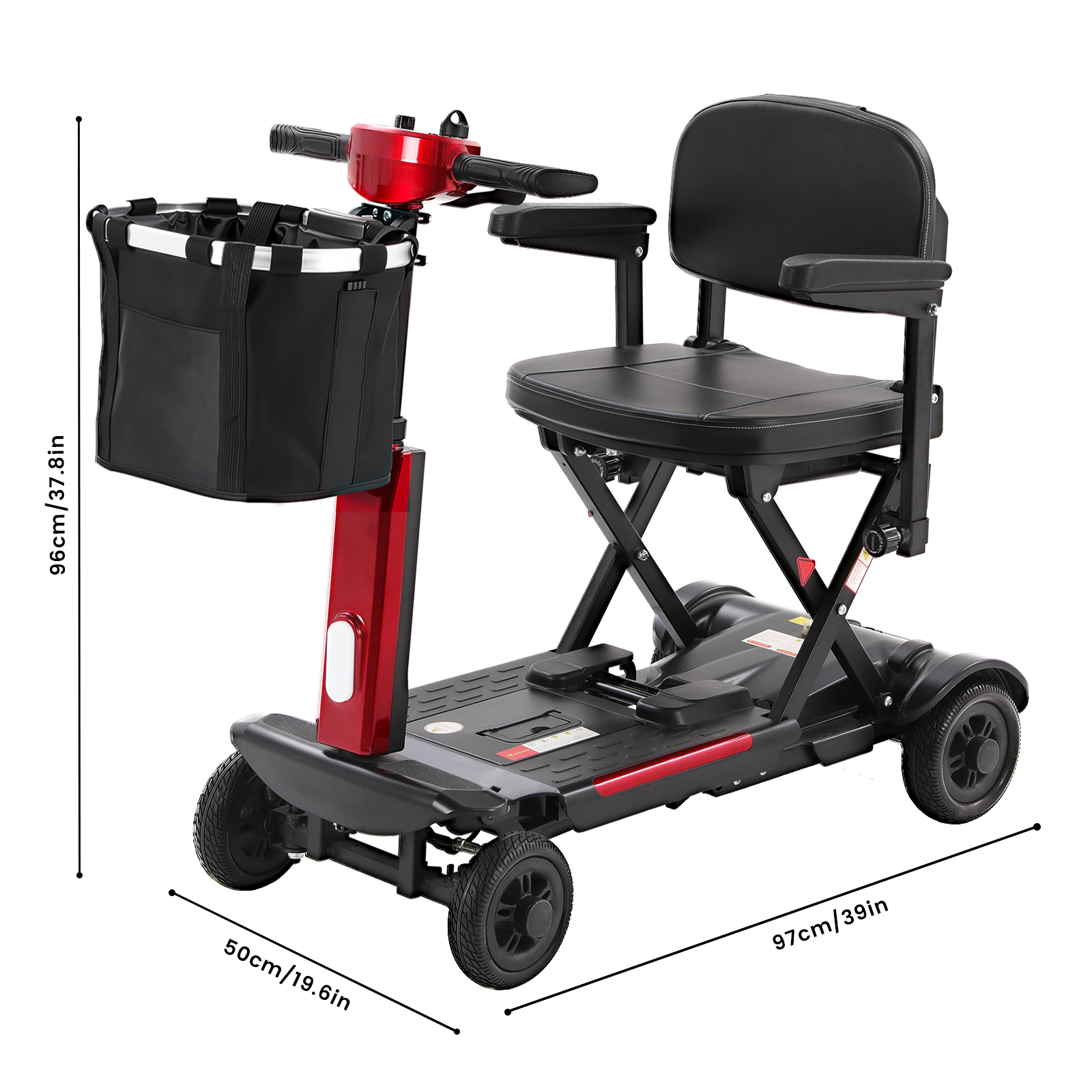 [In Production – Pre-Order Now] Mobigogo MS02-F Ultra Automatic Folding Mobility Scooter for Seniors – 15-Mile Range | 330 lbs Capacity | Airline Approved