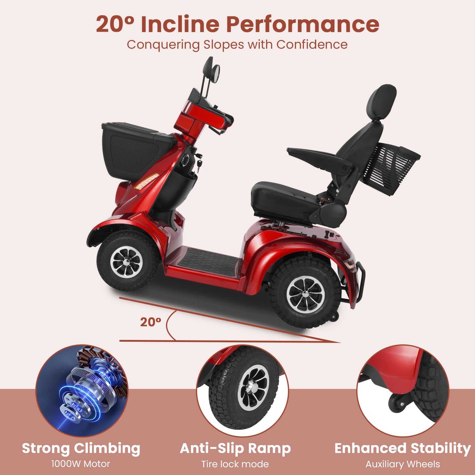 【🎉  2026 Spring Special】Mobigogo™ MS02 MAX Heavy-Duty Mobility Scooter for Seniors – 32-Mile Range | 500 lbs Capacity