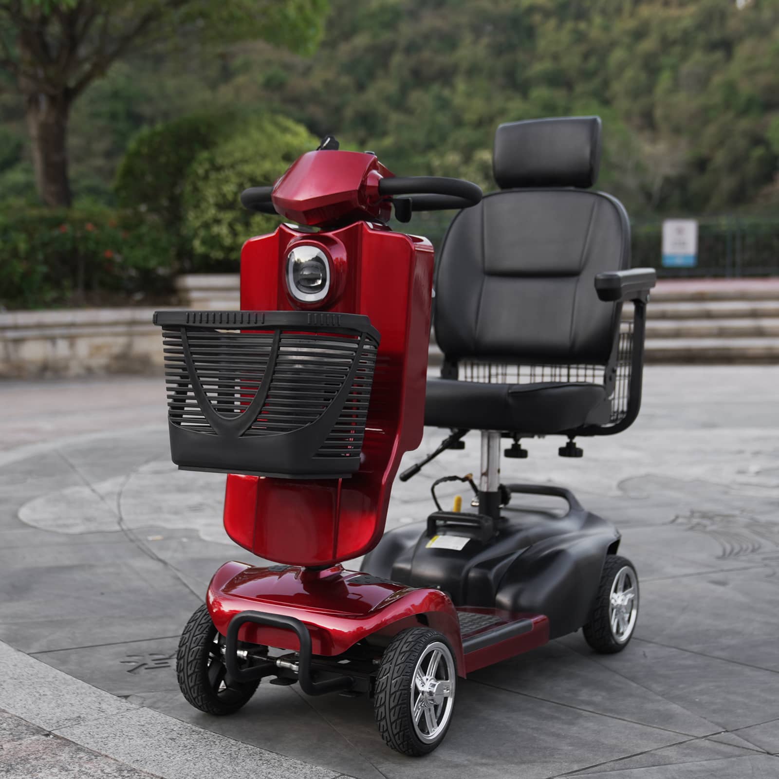 Mobigogo MS02 Pro Foldable Mobility Scooter for Seniors – 30-Mile Range | Multi-Storage Design