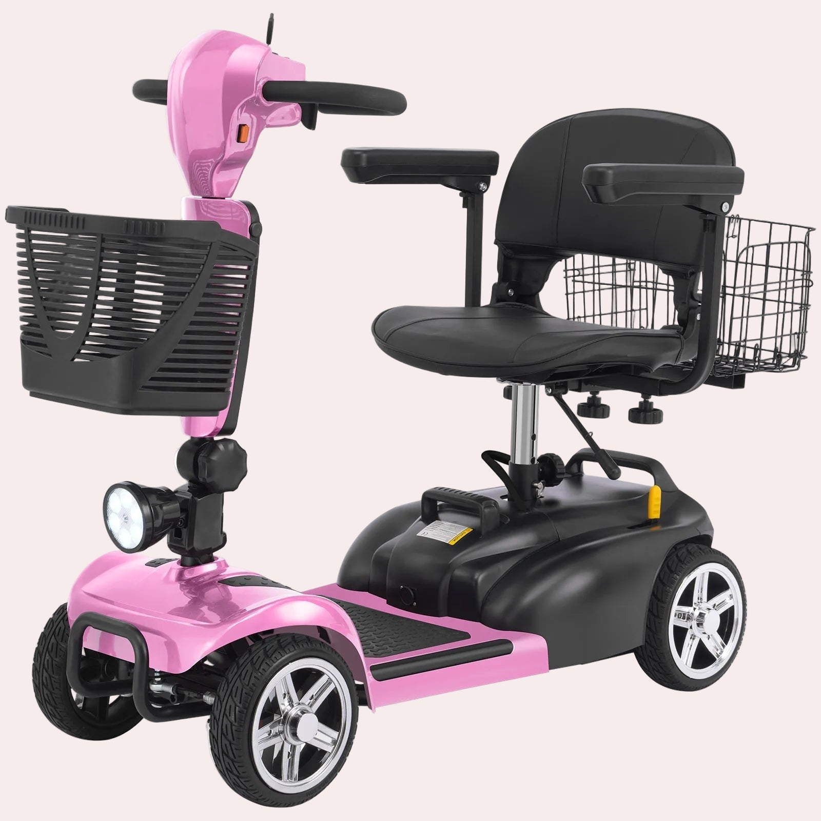 Mobigogo MS02 4-Wheel Mobility Scooter for Seniors – 30 Mile Range, Comfortable and Stable